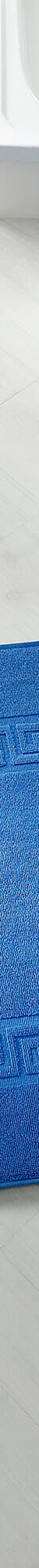 Tapis de bain éponge liteau motif frise grecque (bleu dur) Tapis de bain éponge liteau motif frise grecque (bleu dur)